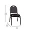 Flash Furniture Black Vinyl Stack Chair with Black Metal Frame, 4PK 4-NG-ZG10006-BK-BK-GG - alternate 5